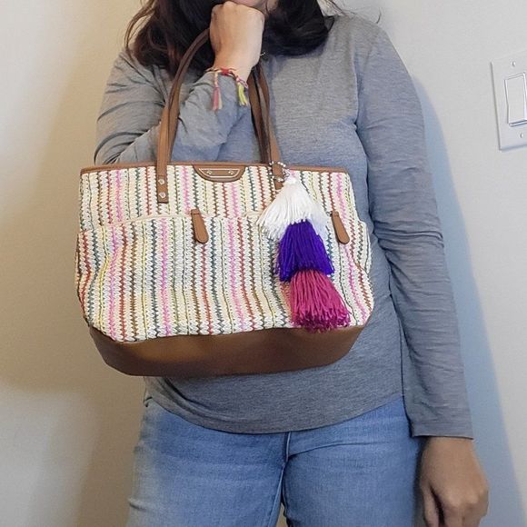 Raphia knitted purse  - Picture 8 of 8